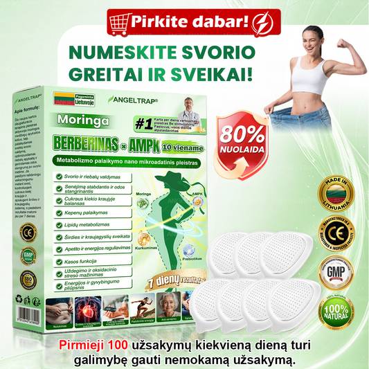 🎁 Liko tik 5 dėžutės! Suteikiame papildomą 50 % nuolaidą! Pasirūpink savo forma ir sveikata. Nepraleisk šios progos – kita tokia proga tik po metų!