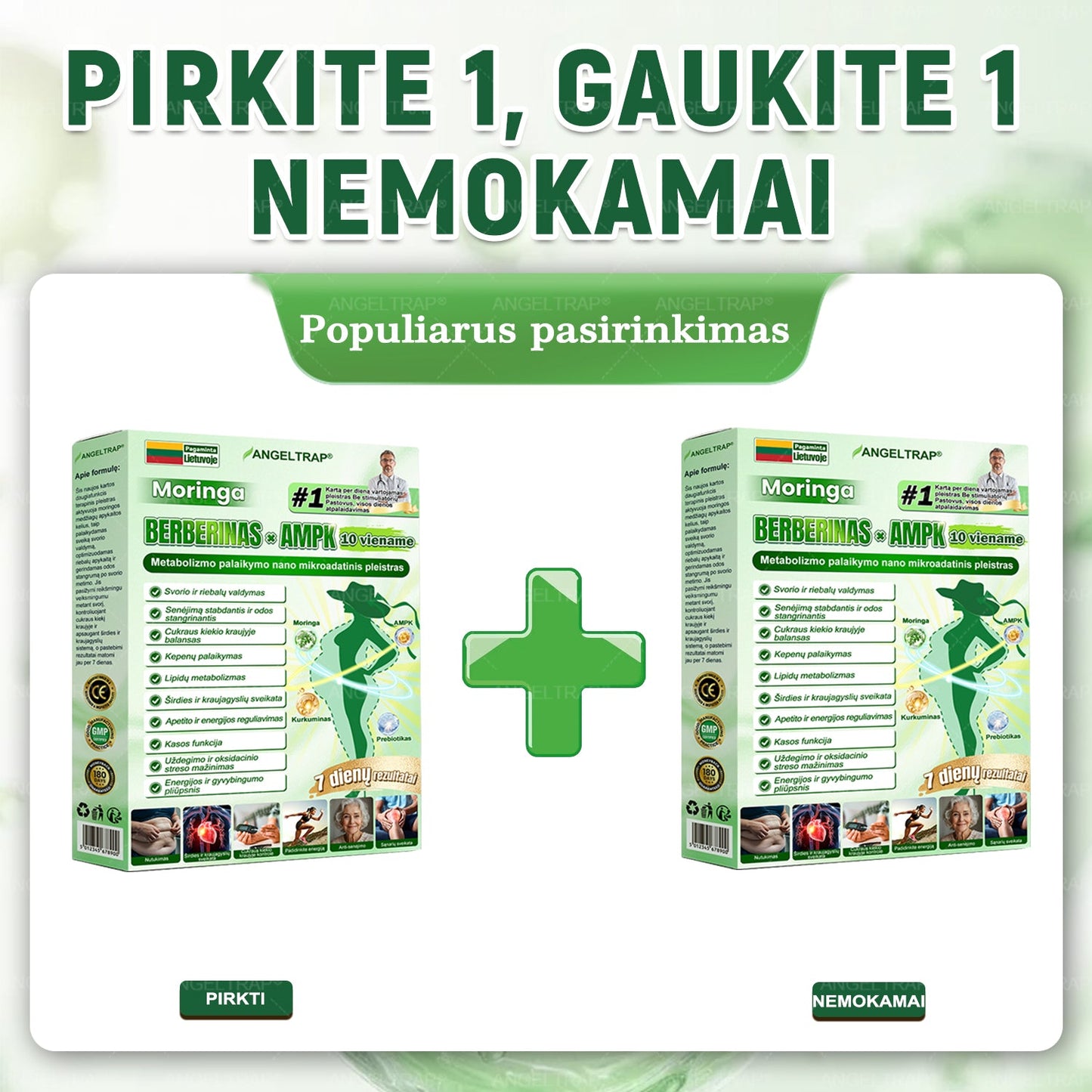 👩‍⚕️ 𝐴𝑁𝐺𝐸𝐿𝑇𝑅𝐴𝑃® 𝐌𝐨𝐫𝐢𝐧𝐠𝐚 × 𝐁𝐞𝐫𝐛𝐞𝐫𝐲𝐧𝐚 × 𝐀𝐌𝐏𝐊 𝟏𝟎 в 𝟏 – Nano mikroadatinis pleistras svorio metimui | Tik 1 kartą per dieną ✅ Matomi pokyčiai per 𝟕 dienas – nutukimui, širdies ir kraujagyslių sveikatai, diabetui ir sąnarių problemoms gydyti